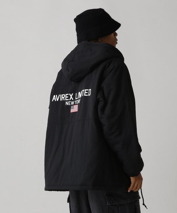 〈美品〉AVIREX アヴィレックス　ヴァーシティー コーチジャケット 黒　XL 20%OFF!! (アビレックス) AVIREX アヴィレックス ヴァーシティー