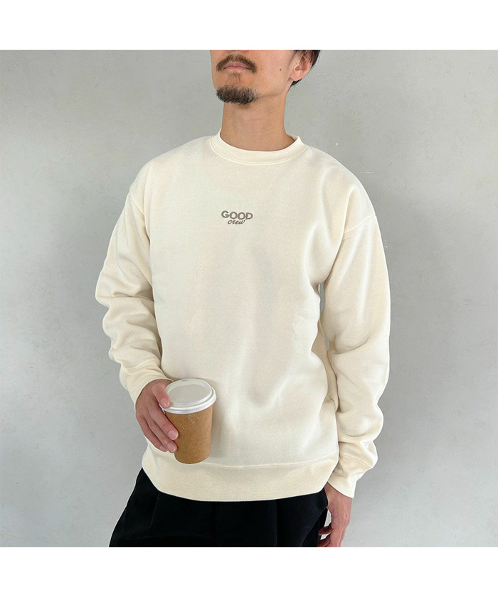 クーポン】【セール30%OFF】GOOD CREW グッド クルー 刺繍スウェット