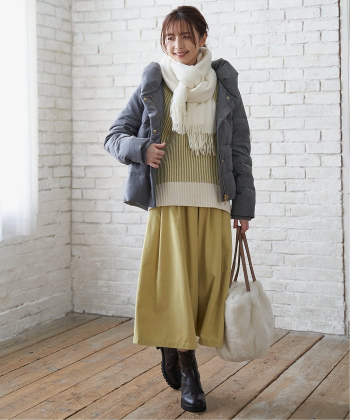 BEARDSLEY - 【美品】ビアズリー　袖ニット　ブルゾン　切替　ネイビー　ゆったり BEARDSLEY - 【美品】ビアズリー 袖ニット ブルゾン 切替