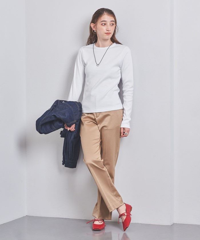 UNITED ARROWS - 新品タグ付きUNITED ARROWS コットン2WAYロングTシャツ セール】コットン フライス ロング Tシャツ 2(505657600