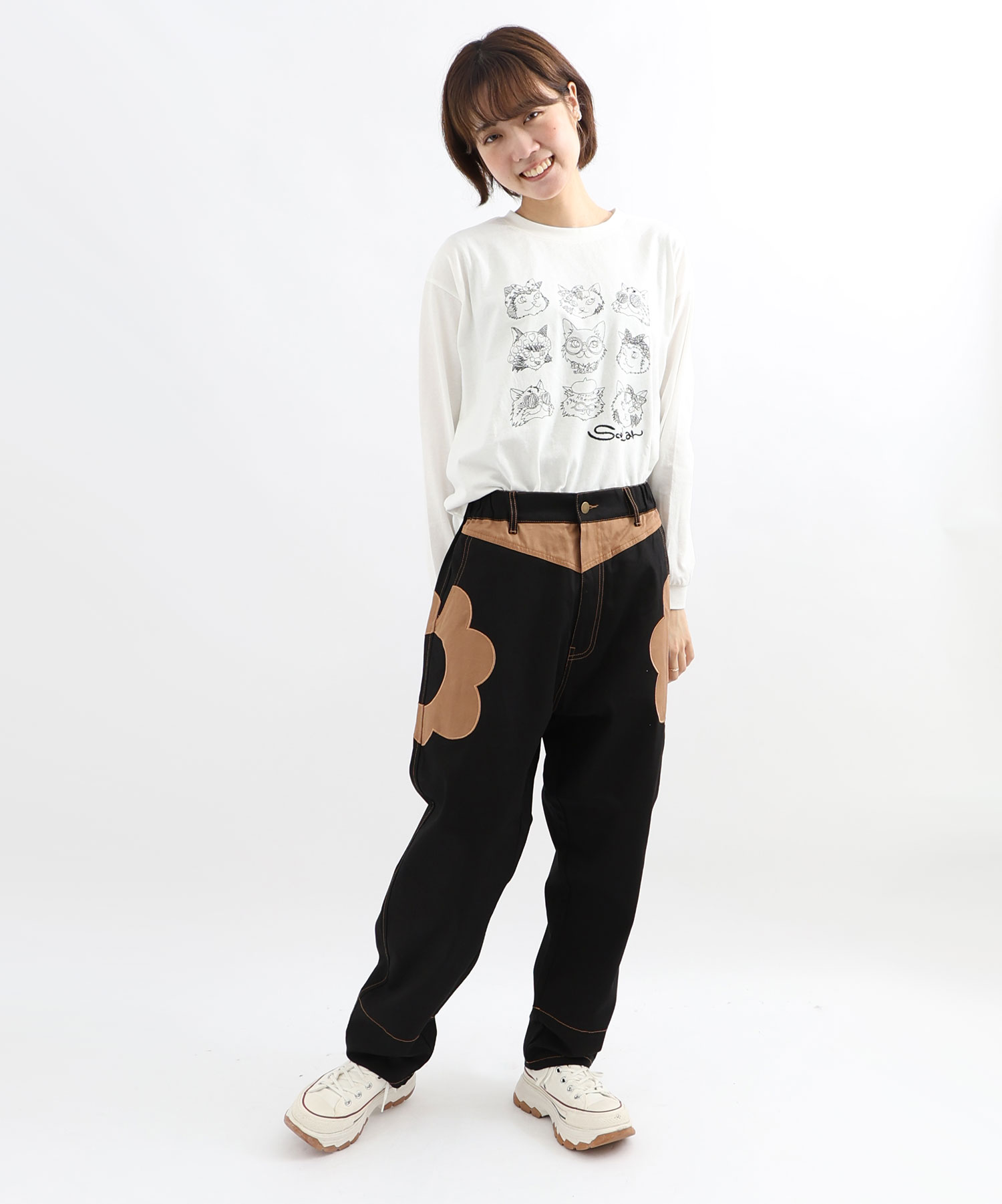 ZW COLLECTION プリントパンツ - イエロー | ZARA Japan / 日本