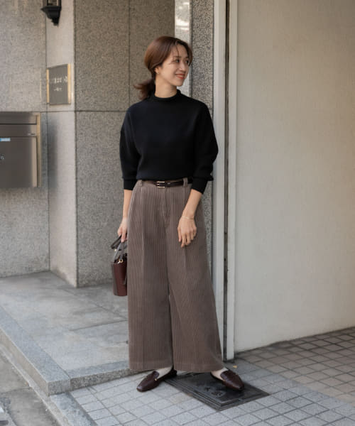 予約】『蓄熱/洗濯可』ボトルネックKNITプルオーバー(505680838