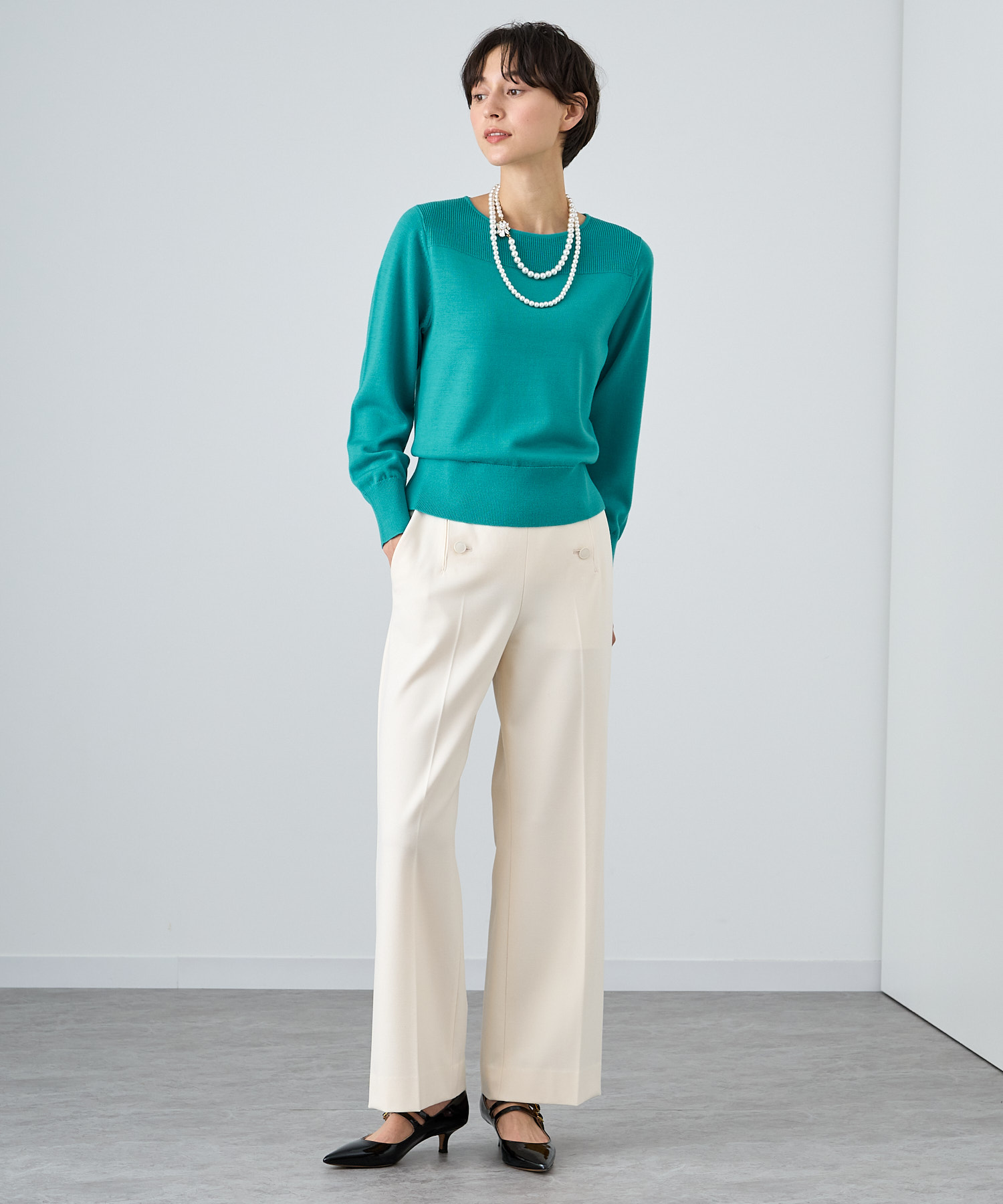ミニケープ付 プルオーバー(505597381) | アナイ(ANAYI) - d fashion