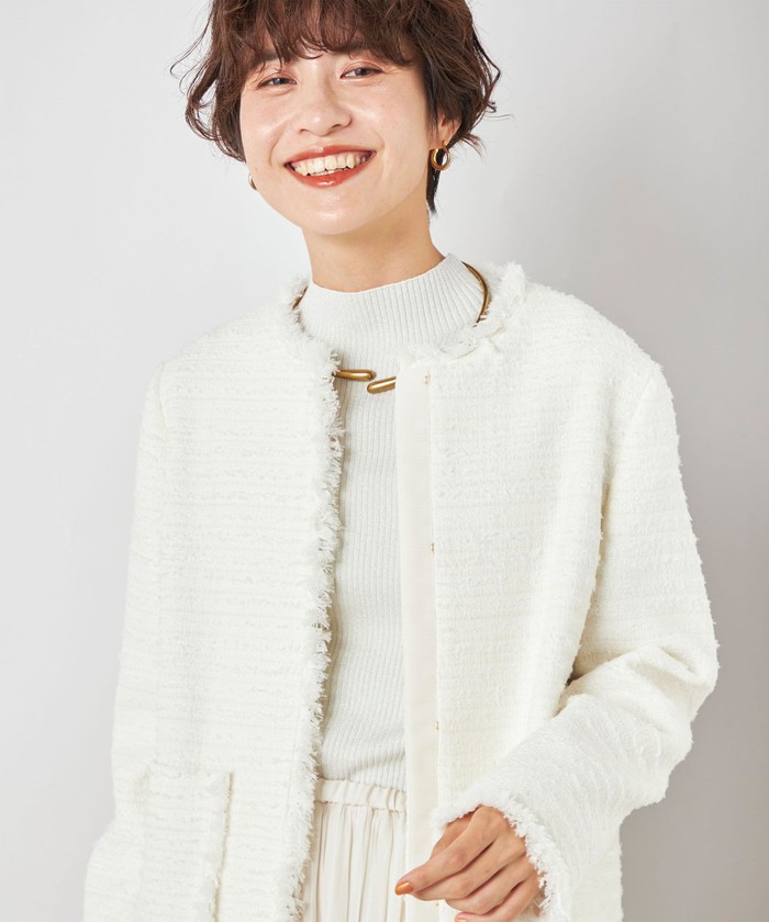 セール 40%OFF】モールウーリーツイードジャケット(505653089