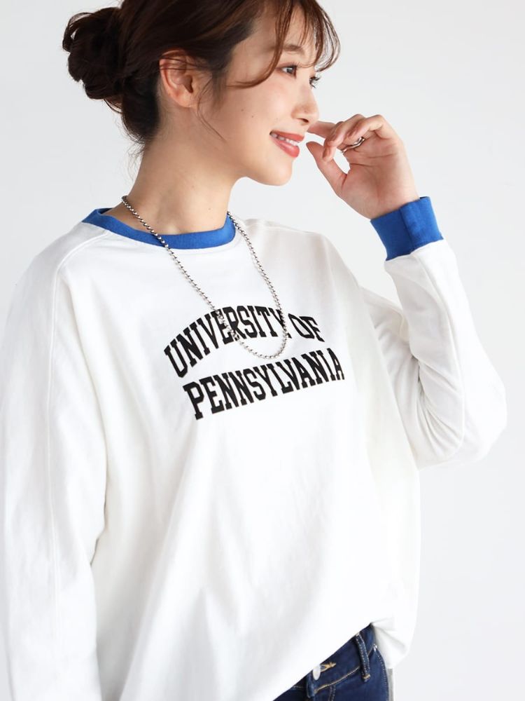 セール】ヴァン Vin カレッジロゴドルマンTシャツ(505681101