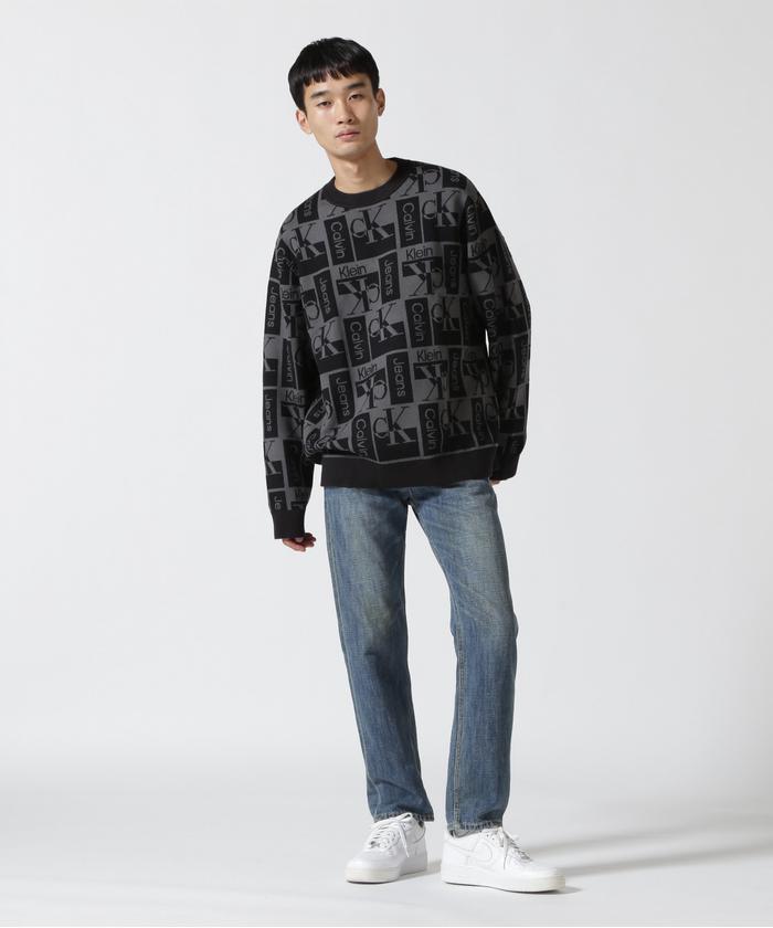 Calvin Klein(カルバン クライン )オールオーバーロゴセーター Calvin Klein(カルバン クライン )オールオーバーロゴセーター