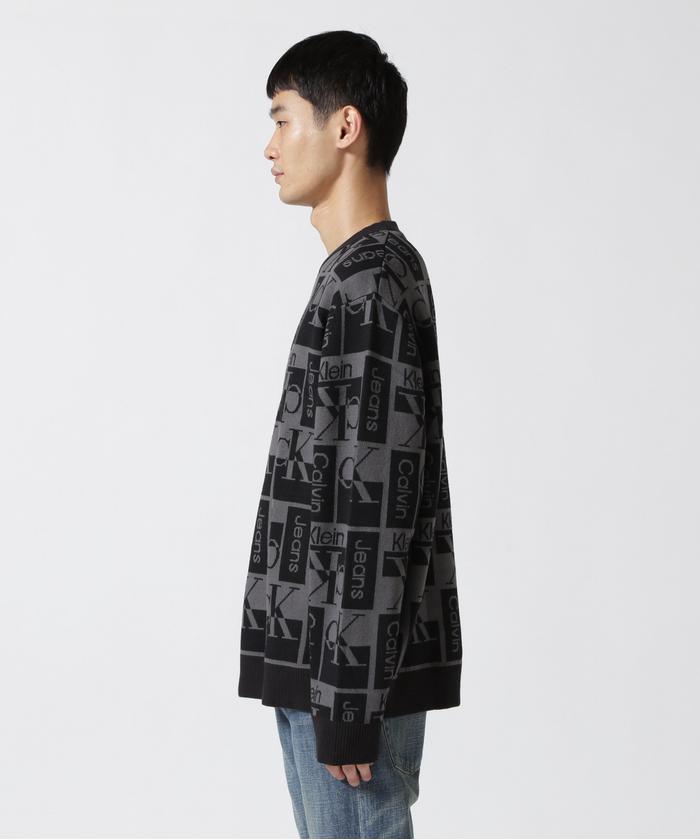 Calvin Klein（カルバン クライン ）オールオーバーロゴセーター