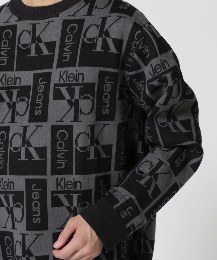 Calvin Klein(カルバン クライン )オールオーバーロゴセーター Calvin Klein(カルバン クライン )オールオーバーロゴセーター