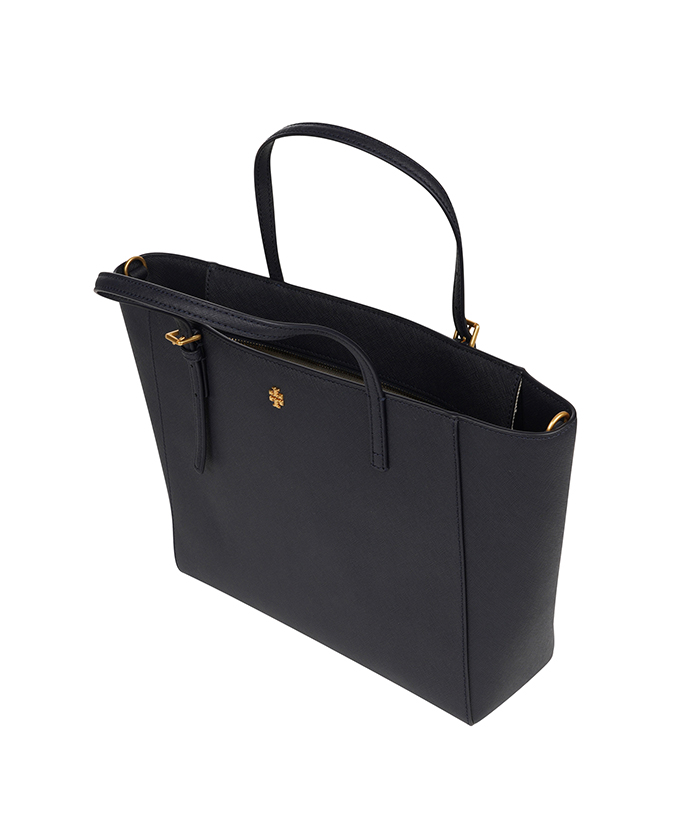 トリーバーチ 黒 トートバッグ YORK SMALL BUCKLE TOTE（セール
