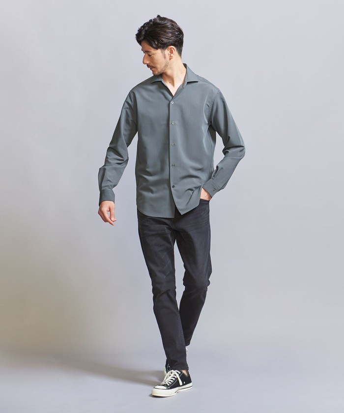 WEB限定 WARDROBE SMART】TR TRO ワイドカラーシャツ(505683974