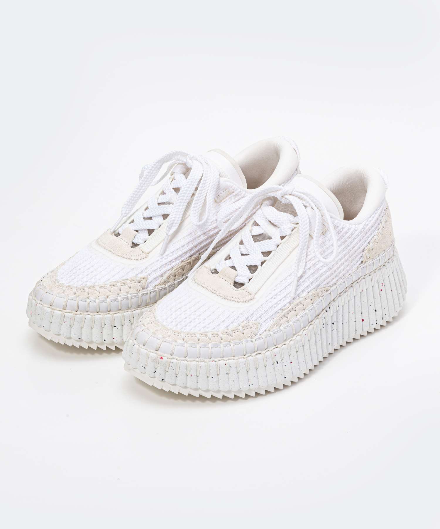 上品カジュアル☆*Chloe*レースアップ Nama スニーカー 関税込 Chloé Namaウェッジスニーカー の多色 | Chloé JP