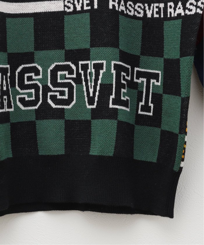 セール】【RASSVET / ラスベート】MULTI PANEL CREWNECK JUMPER