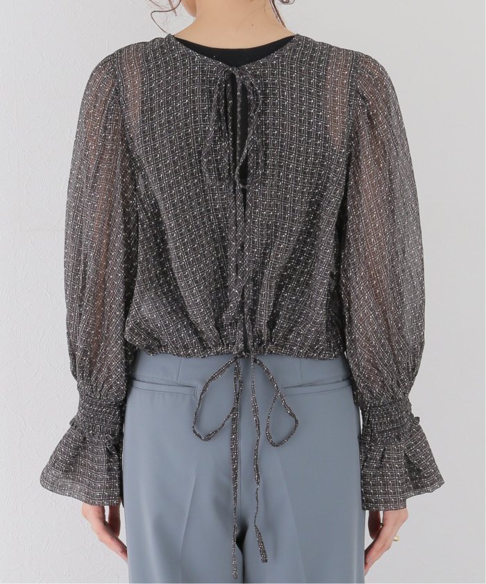 crinkle crinkle crinkle】SHEER 2WAY BLOUSE(505685611) | スローブ