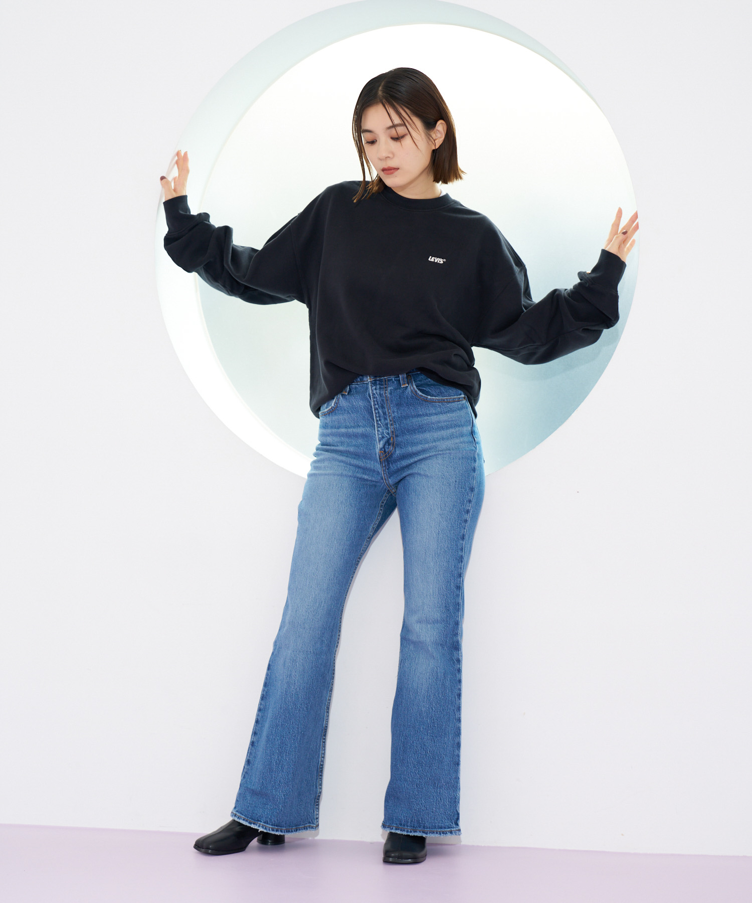 セール 50%OFF】70S HIGH フレア インディゴ SONOMA WALKS