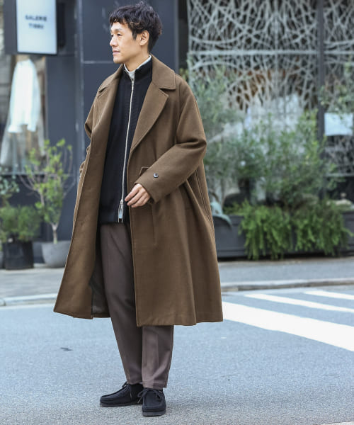 クーポン】【セール 60%OFF】ウールメルトンオーバーバルマカン