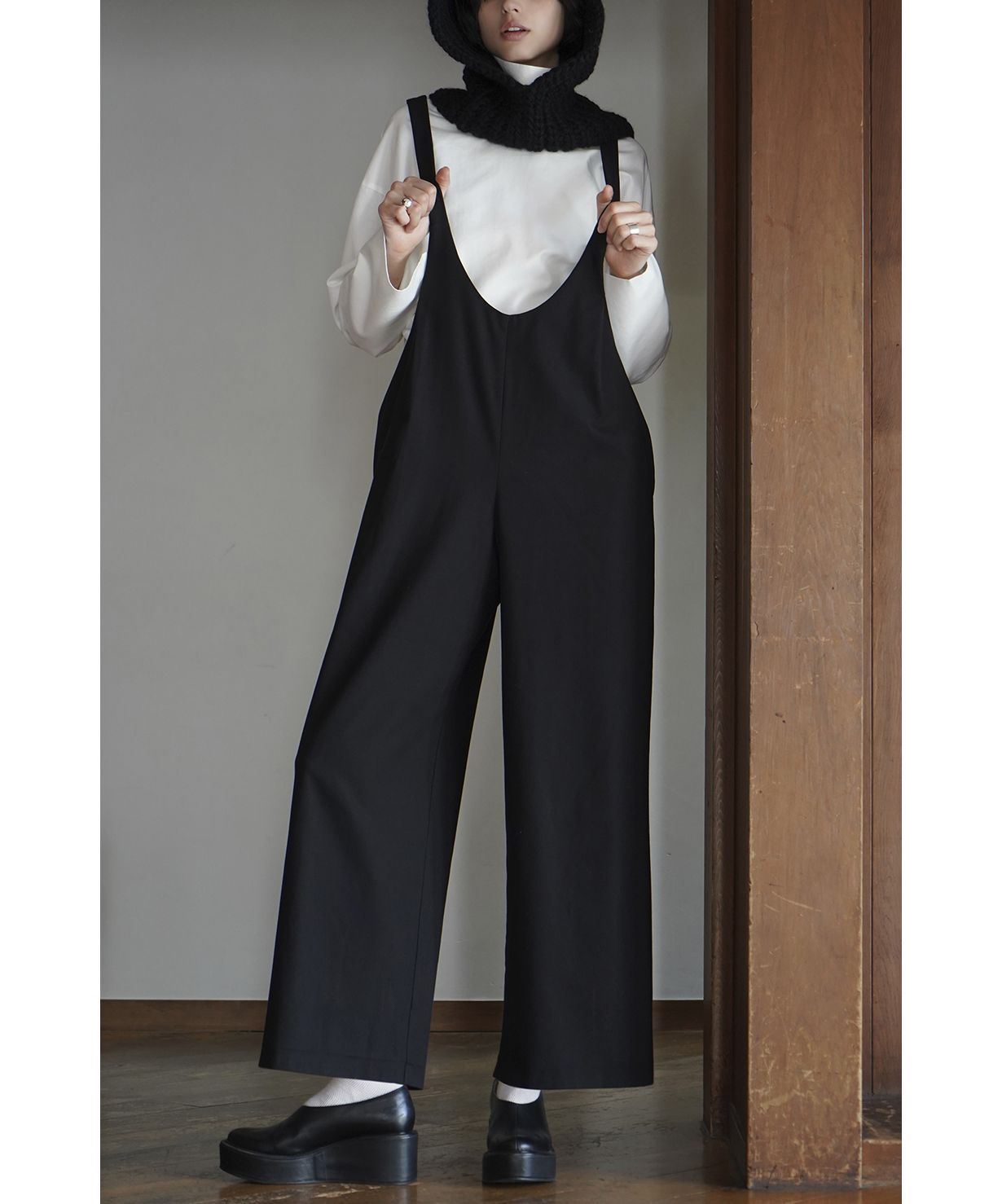 セール】U NECK TUCK SALOPETTE PANTS(505681433) | クラネ