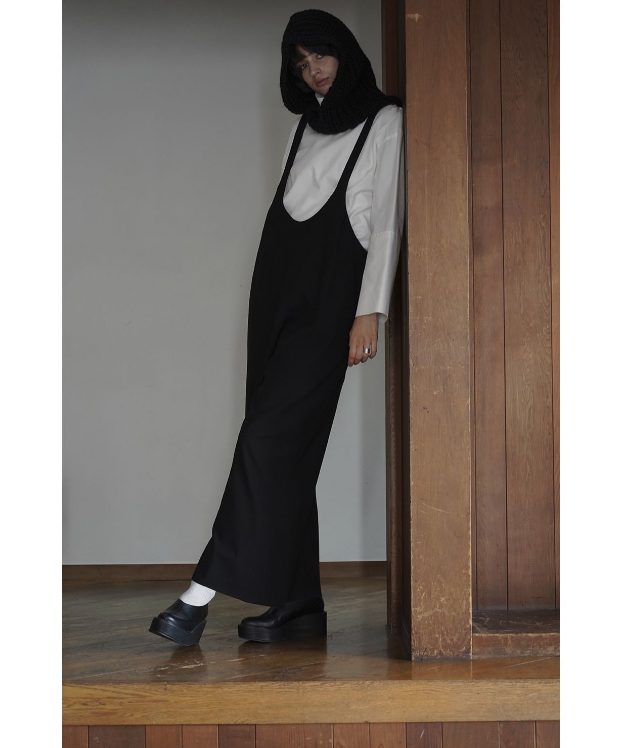 セール】U NECK TUCK SALOPETTE PANTS(505681433) | クラネ