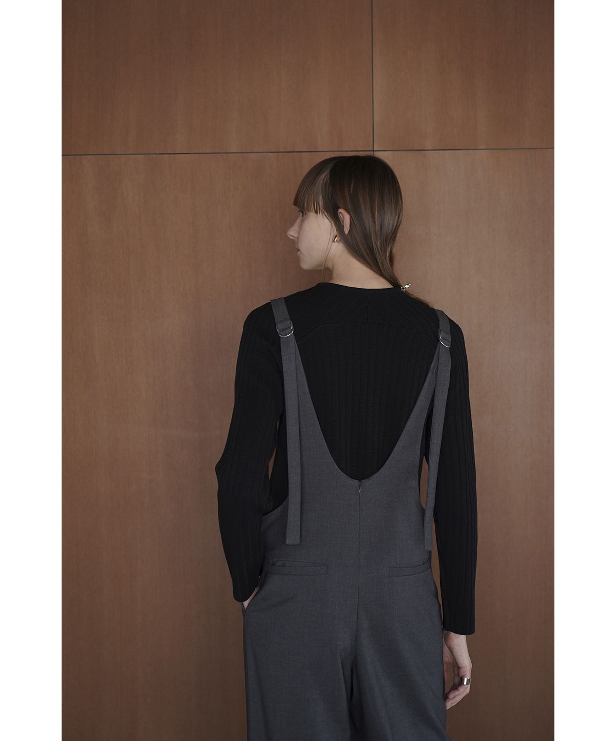 セール】U NECK TUCK SALOPETTE PANTS(505681433) | クラネ