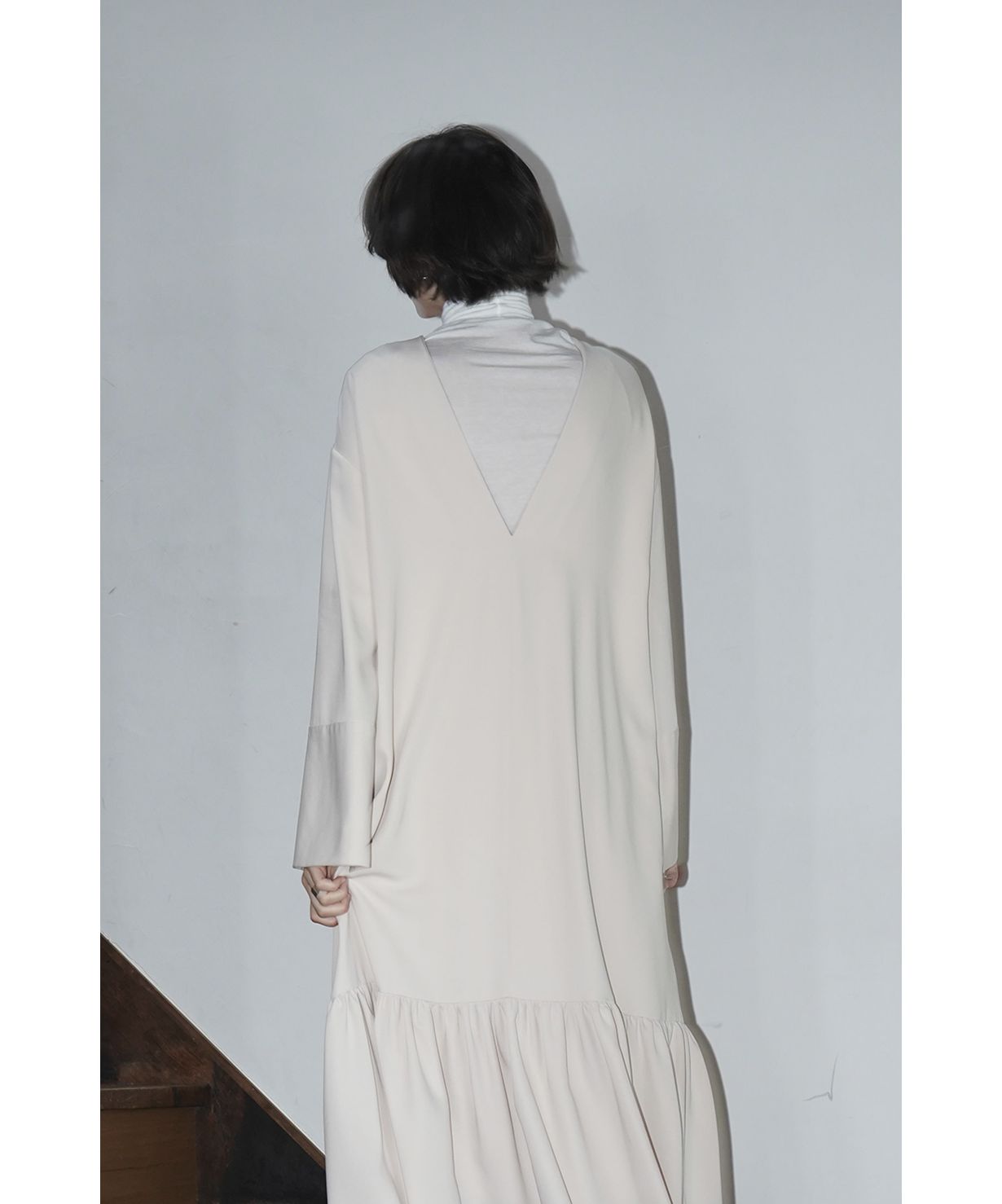 セール】W FACE GATHER SWITCH ONEPIECE（ワンピース）｜CLANE
