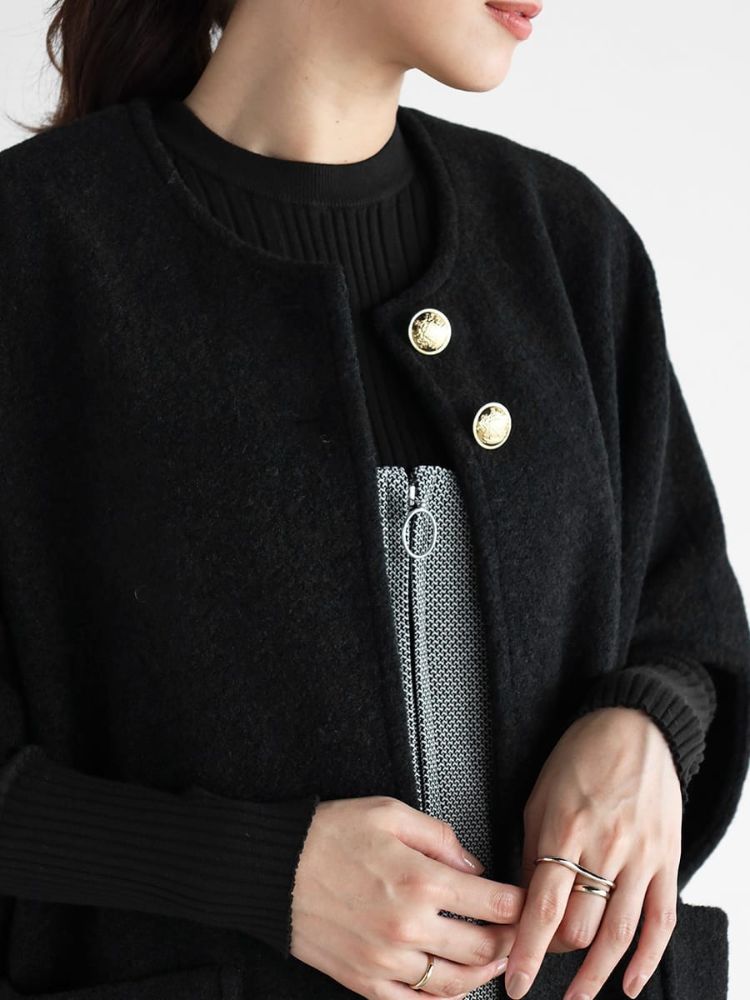 セール 20%OFF】ヴァン Vin ウールライクドルマンコート セール 20%OFF】ヴァン Vin ウールライクドルマンコート