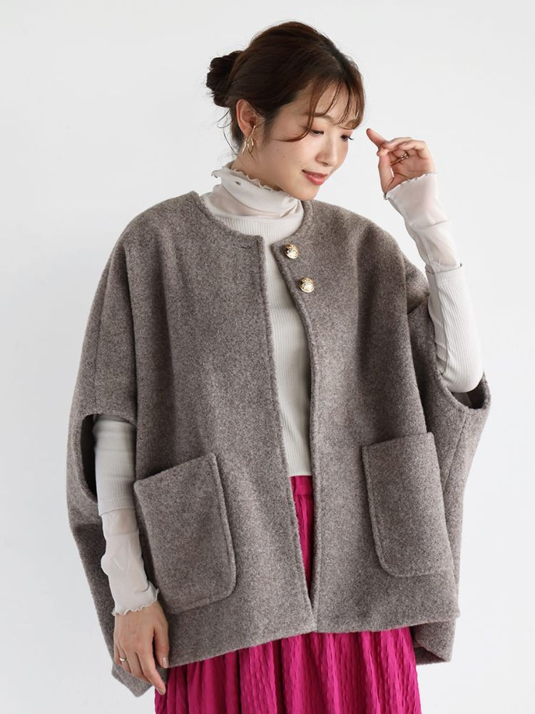 ヤマダヤ　Vin ウールライクドルマンコート クーポン】【セール 20%OFF】ヴァン Vin ウールライクドルマン