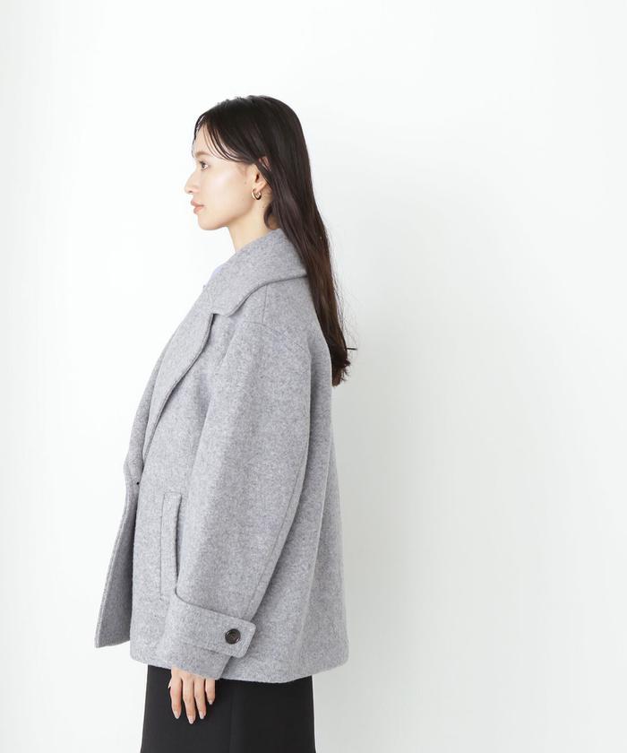 セール 30%OFF】ウーリーフォルムハーフコート(505685959 セール 30%OFF】ウーリーフォルムハーフコート(505685959