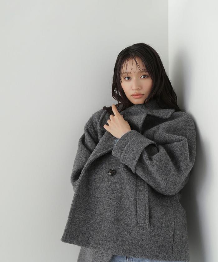 セール 30%OFF】ウーリーフォルムハーフコート(505685959 セール 30%OFF】ウーリーフォルムハーフコート(505685959