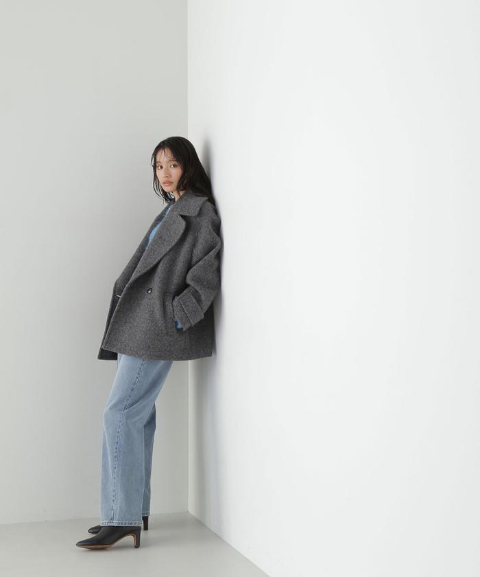 セール 30%OFF】ウーリーフォルムハーフコート(505685959 セール 30%OFF】ウーリーフォルムハーフコート(505685959