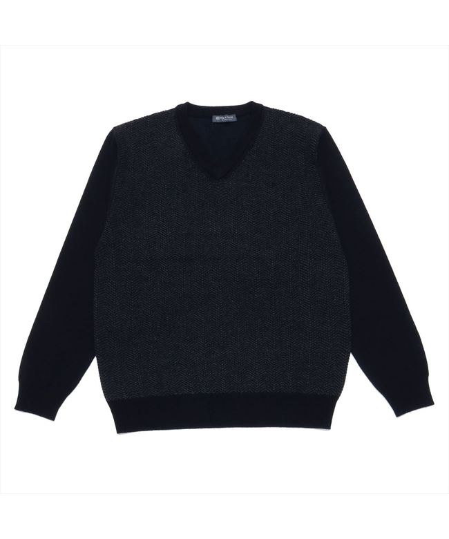 DIESEL◆ヘリンボーンセーター/ニット・セーター(厚手)/S/ウール/BLK クーポン】【セール 58%OFF】トーキョーシャツ TOKYO SHIRTS