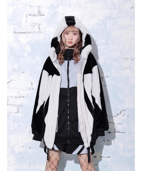 セール 71%OFF】配色切り替えユニセックスファーブルゾン セール 71%OFF】配色切り替えユニセックスファーブルゾン