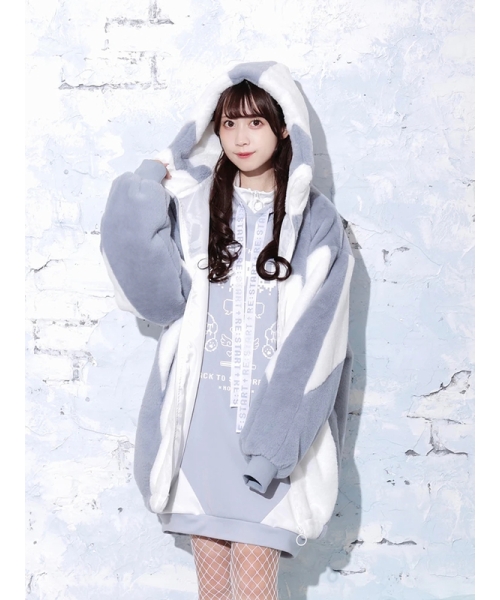 セール 71%OFF】配色切り替えユニセックスファーブルゾン セール 71%OFF】配色切り替えユニセックスファーブルゾン