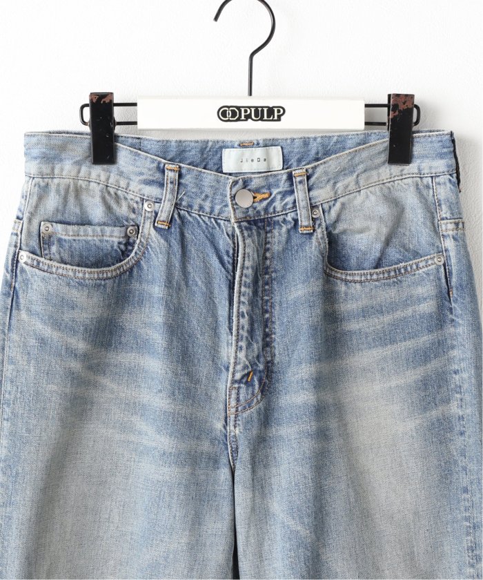 VIH20A loose fit oil coating denim