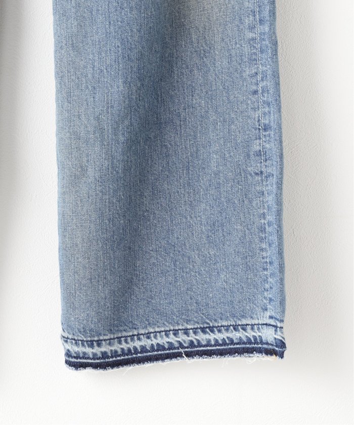 VIH20A loose fit oil coating denim
