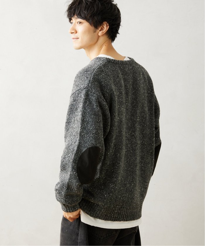 セール 20%OFF】CALIFORNIA エルボーパッチ ヘンリーネック