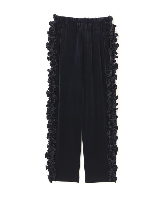 RHODOLIRION/ロドリリオン Frill Side Stripe Pant － Velou