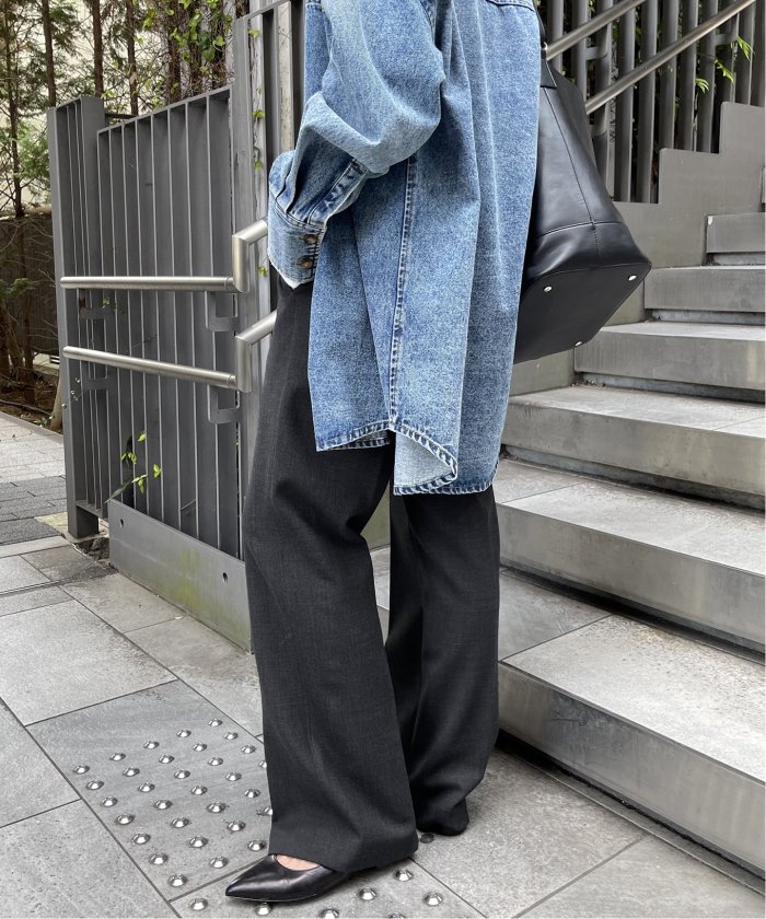 ≪追加≫ハイブリッドダブルクロスワンタックパンツ(505699522