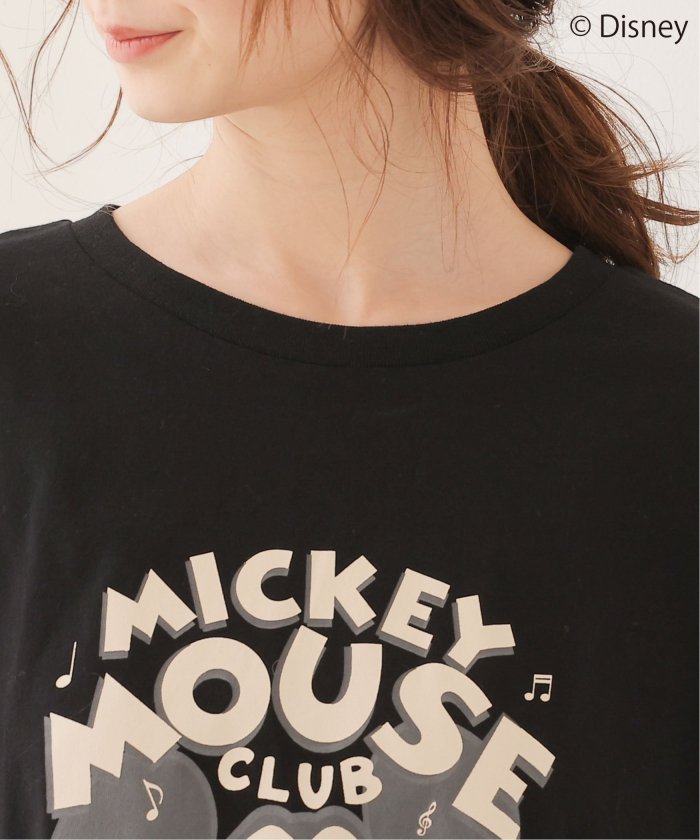 プニュズ ディズニー コラボ ミッキー ワッフル Tシャツ 3L - トップス