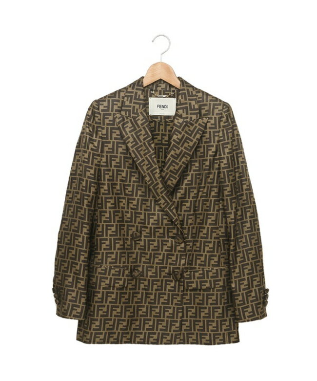 Fendi ダブルブレストブレザー ジャケット シルク ブラック | Fendi