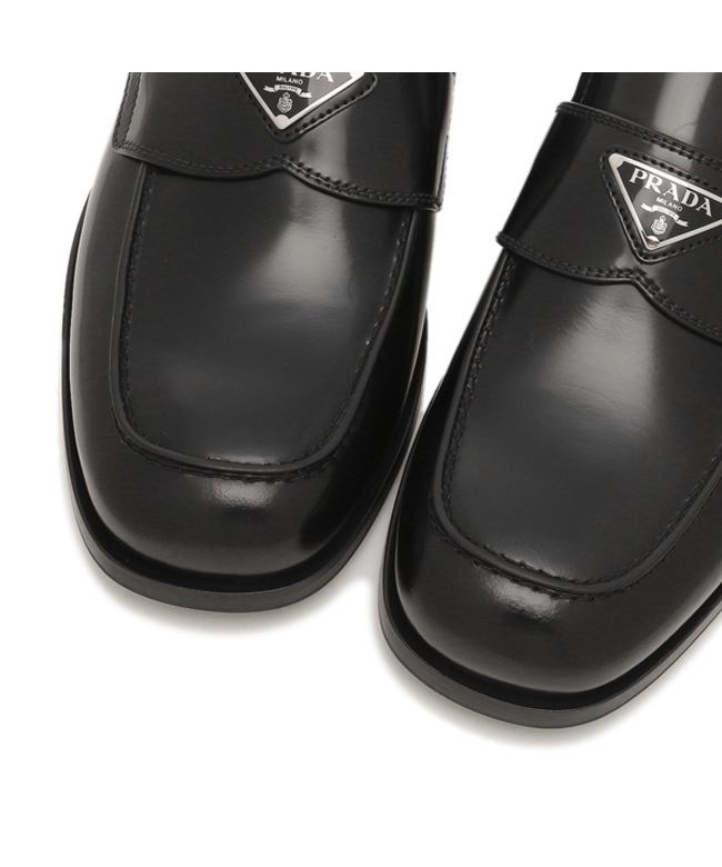 10回程度しか履いておらず箱バック付き PRADA Slip-on Men’s Loafers Shoes