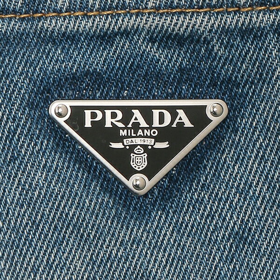 プラダ PRADA PRADA デニムジャケット GFB279 1ZAB クロップド丈