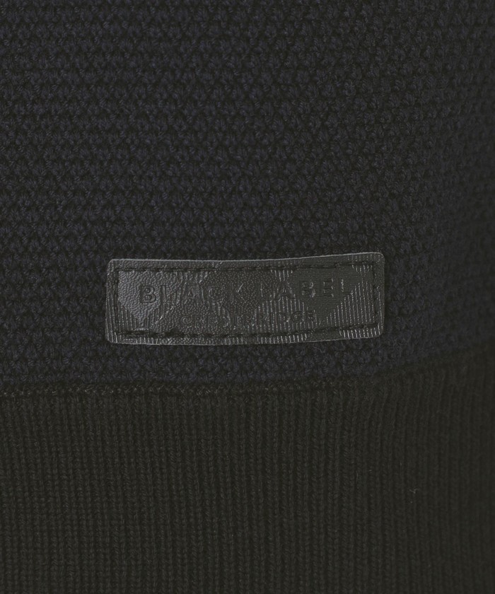 クレストブリッジチェックパッチワークニット(505636957) | BLACK