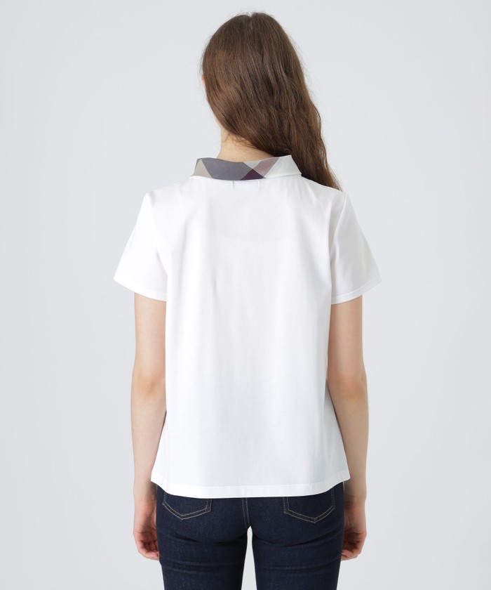 プレーティングシルケット天竺クレストブリッジチェックボウタイ