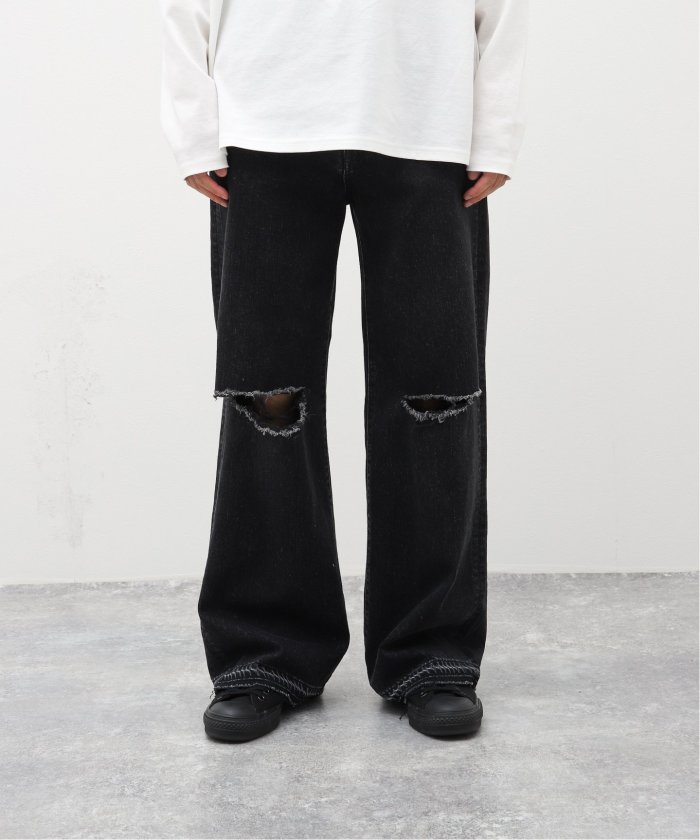 JIEDA / ジエダ】DAMAGE LOOSE FIT DENIM(505692052) | パルプ JIEDA / ジエダ】DAMAGE LOOSE FIT DENIM(505692052) | パルプ