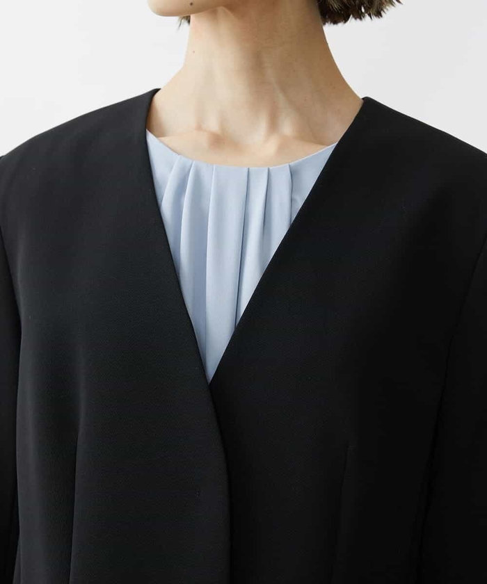 【美品】完売品 epnok セットアップ メランジツイルノーカラージャケット epnok（エプノック）の「メランジツイルノーカラージャケット