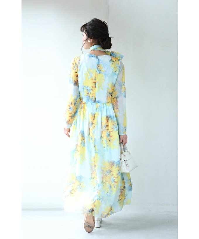 akiki ワンピース calla dress ミモザイエロー - メルカリ