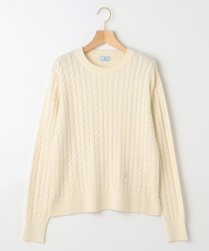 セール 40%OFF】カシミヤブレンドバルキーケーブル ニット