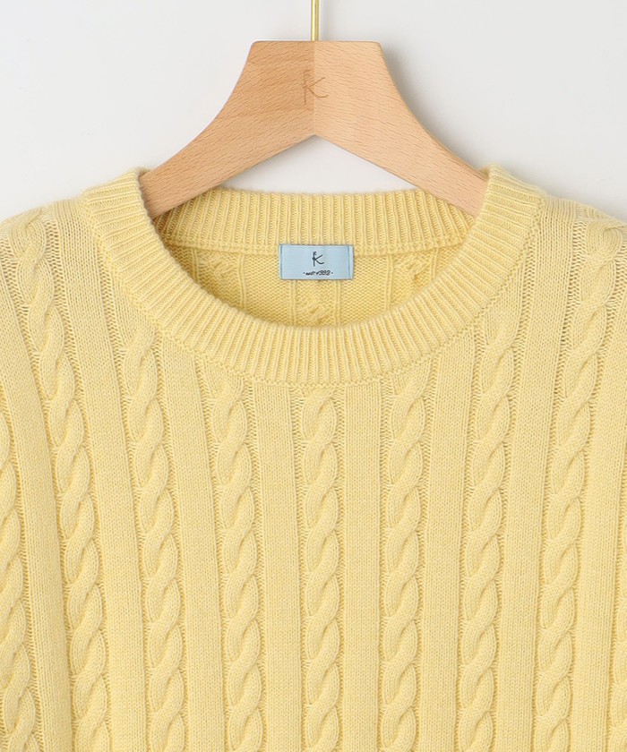 セール 40%OFF】カシミヤブレンドバルキーケーブル ニット