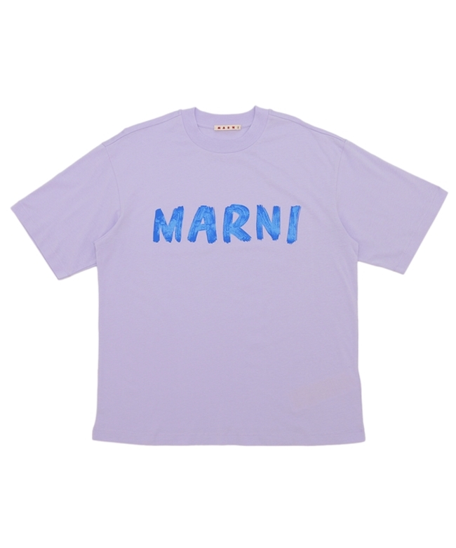 クーポン】【セール 39%OFF】マルニ Tシャツ カットソー ロゴ パープル