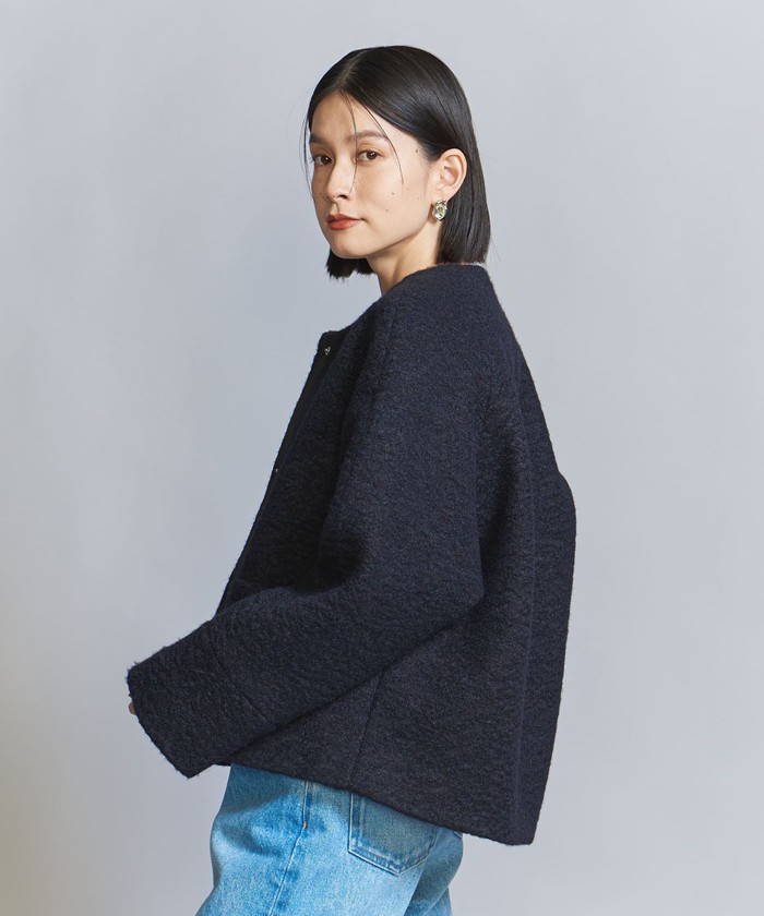 BEAUTY&YOUTH UNITED ARROWS - 新品タグ付　BEAUTY&YOUTH ブークレノーカラーショートコート セール 30%OFF】【WEB限定】ブークレ ノーカラーショートコート