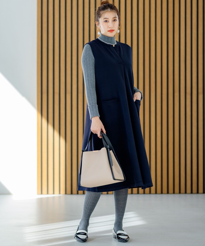 クレープ柄ジャンスカ セール 30%OFF】【WEB限定・2SET】ニットジャンスカセット